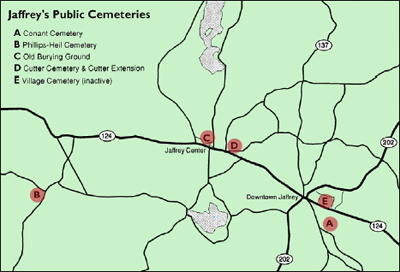 Map of Six Cemeteries